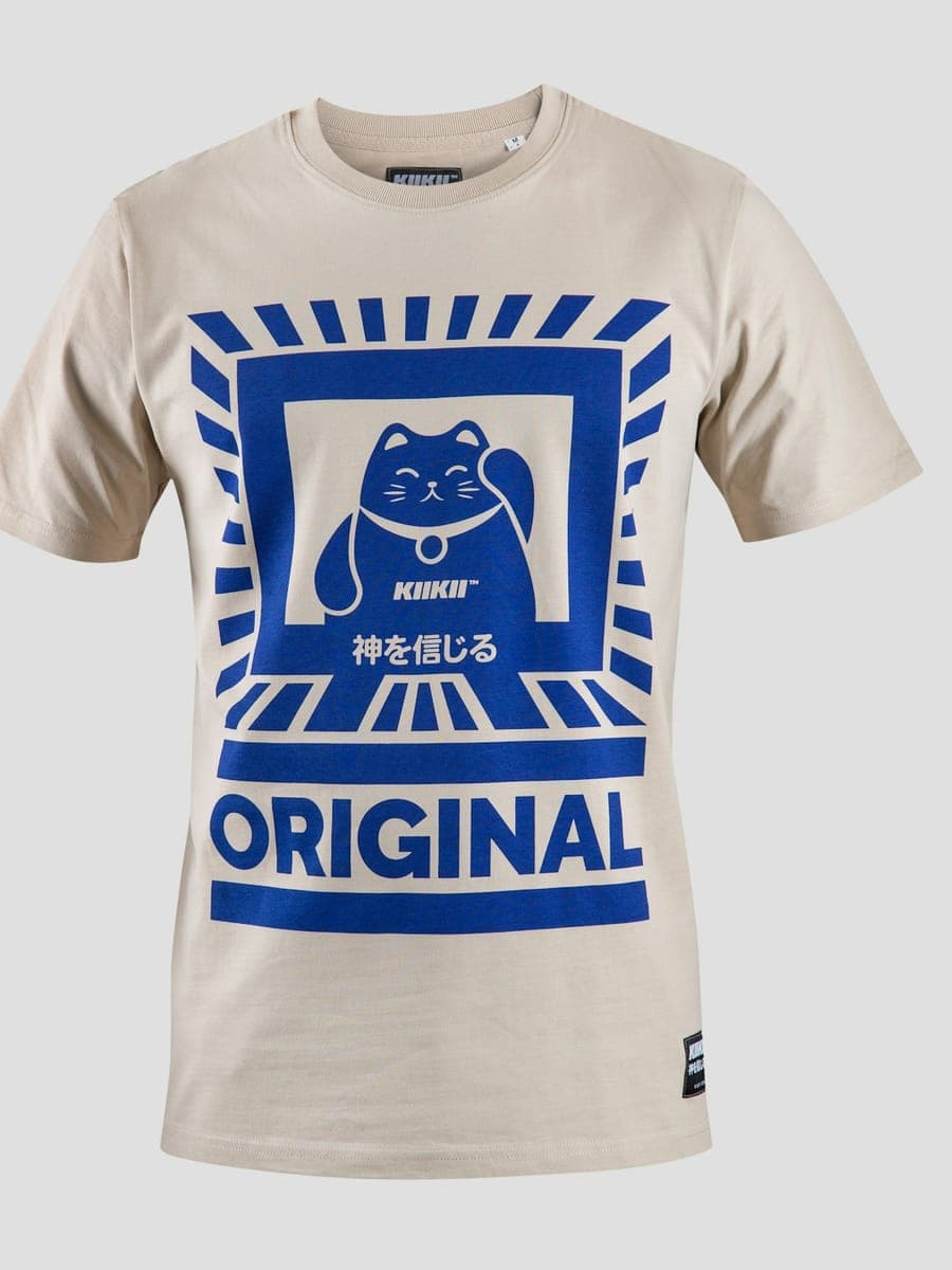 招き猫グラフィックTシャツ