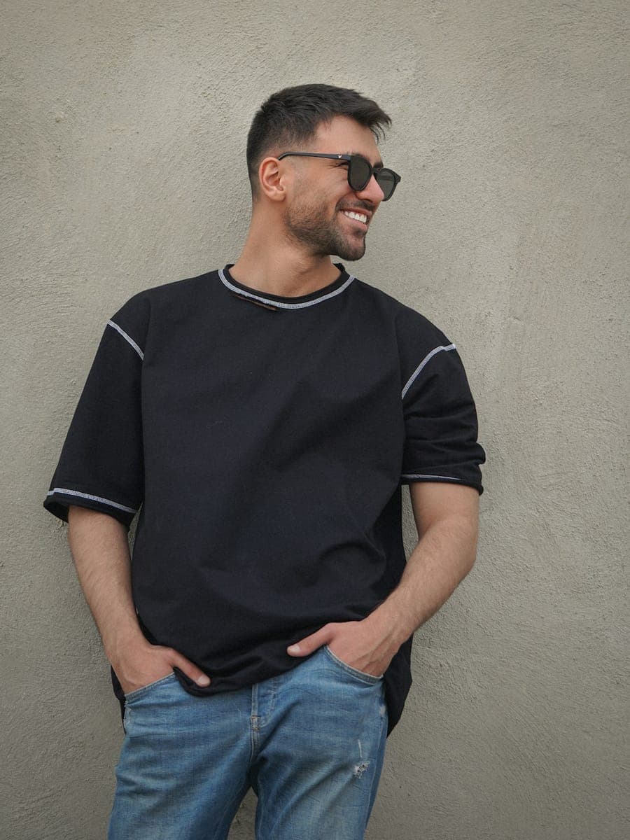 パイピング ショートスリーブTシャツ