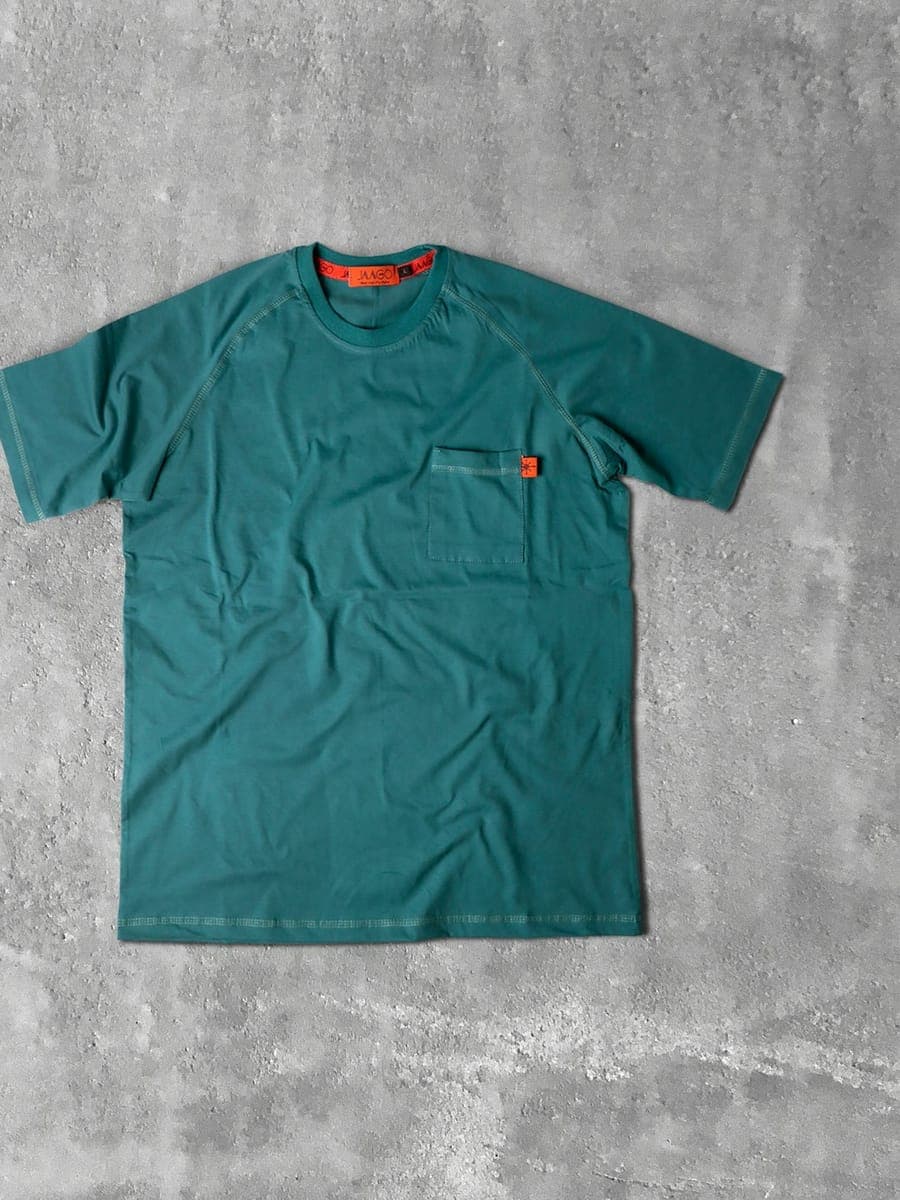 ポケット ヘンリーネックTシャツ